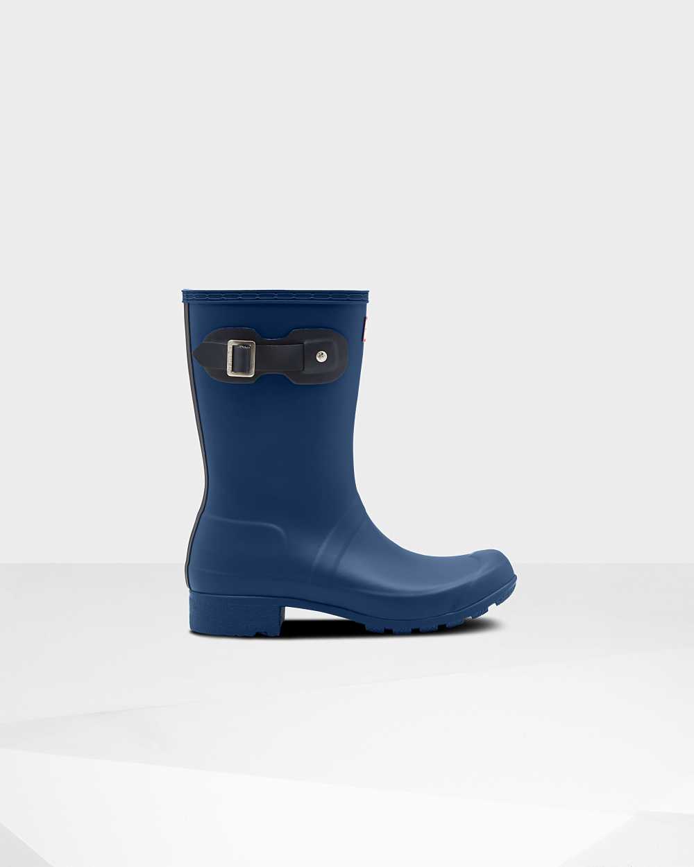 Botas De Agua Mujer - Hunter Original Tour Foldable Short Mid-Calf Azul Marino - ZGTPSA-287 - Azul M